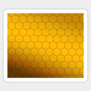 Gold Hexagon Pattern Sticker